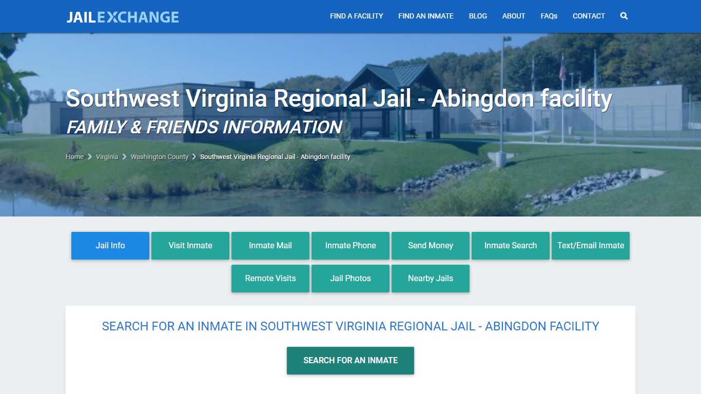 Southwest Virginia Regional Jail - Abingdon facility VA | Booking ...